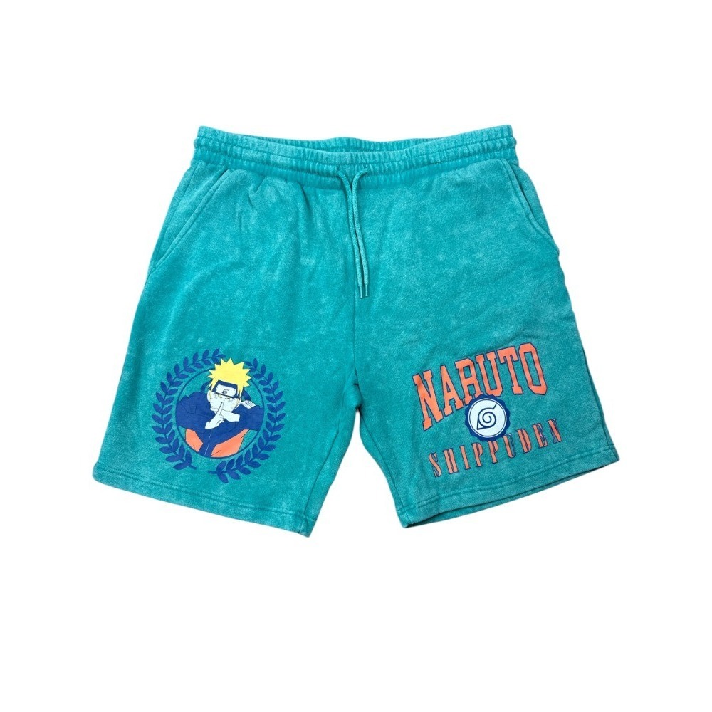 Naruto Shippuden Graphic‎ Jogger Shorts Men's Size 32/34 Medium Turquoise  Blue